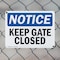 Signmission Keep Gate Closed, 14 in W x Rectangle, Plastic OS-2PACK-NS-P-1014-L-13809 - alternate 5